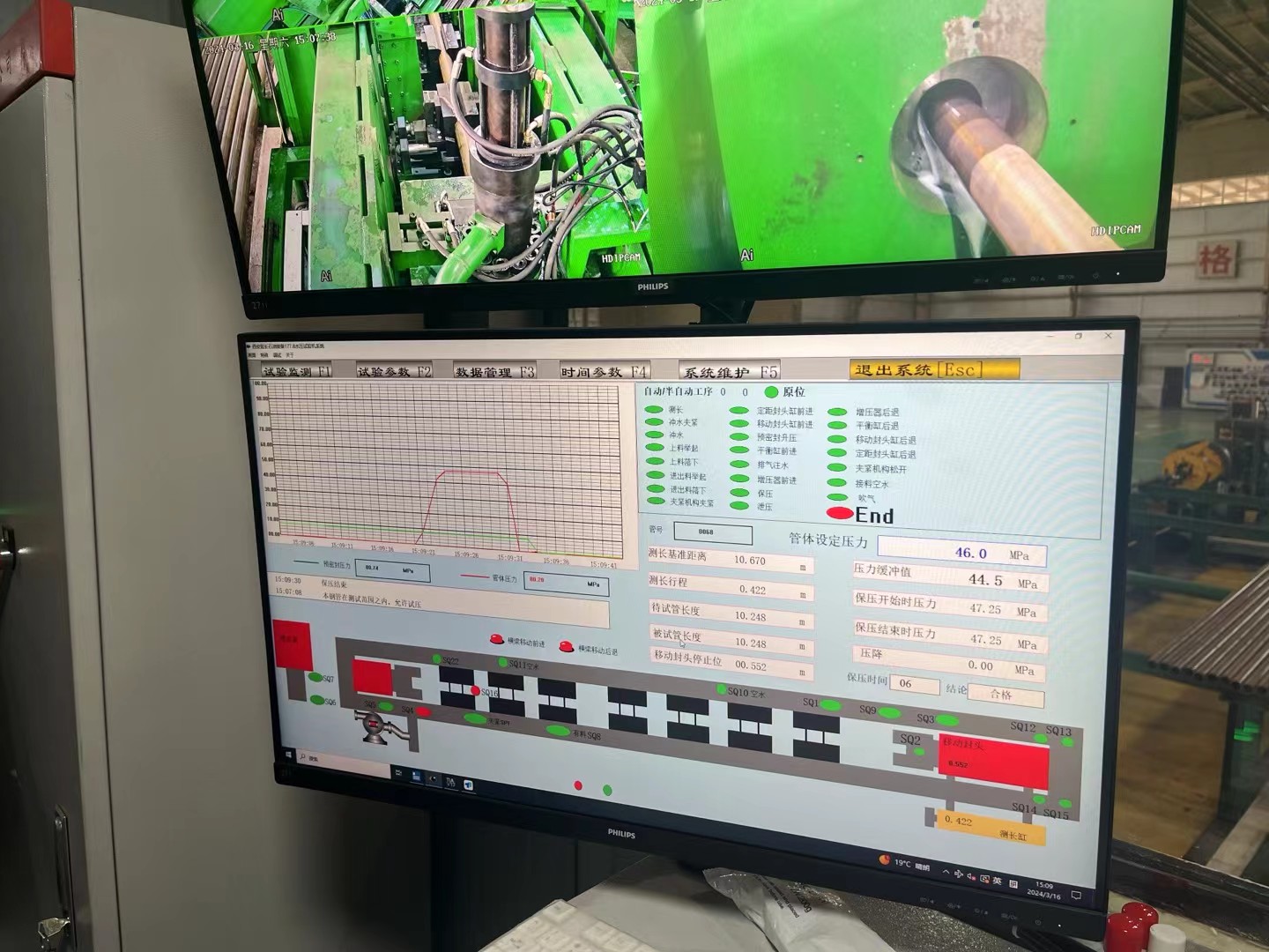 hydro testing machine